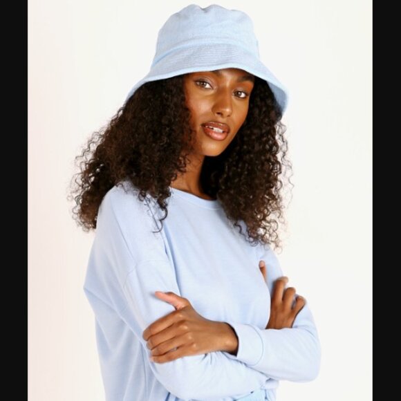 NWT Lack of Color Wave Bucket Aqua Terry Baby Blue Size M/L Retail Price $99.00 main image 7